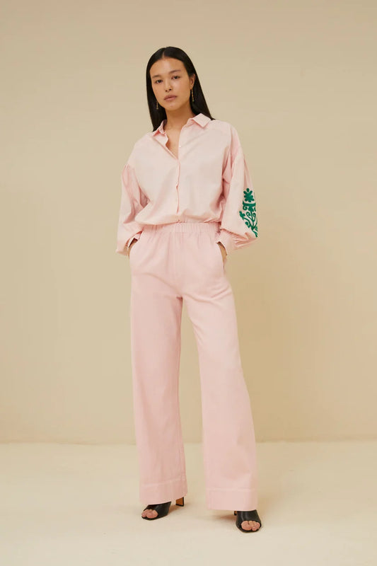 Mees Twill Pants Light Pink