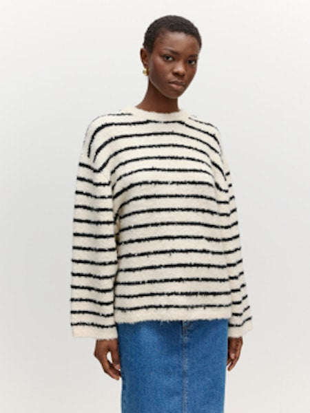 Harriet boucle jumper White/black