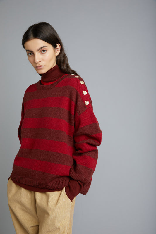 Zita Pull Red stripes