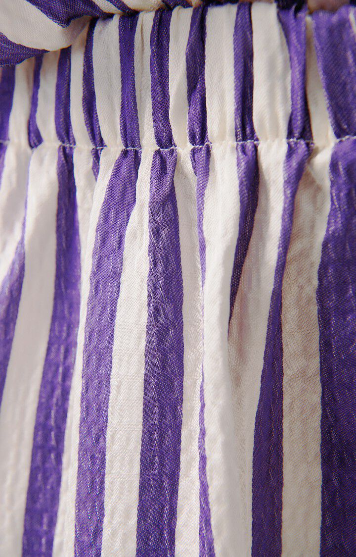 SHAN09 Short Rayures violettes