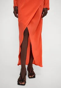 Payton slit dress Coral