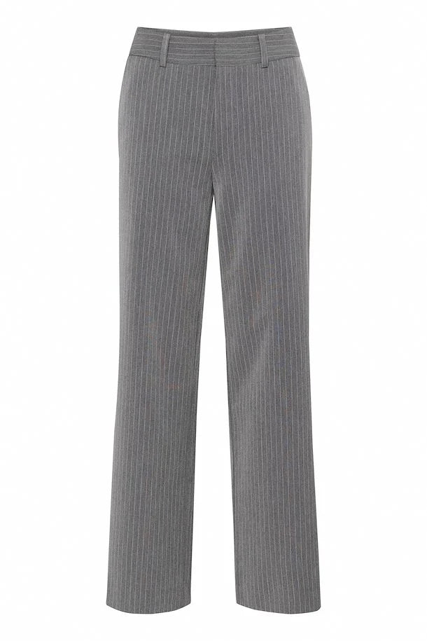 Joelle Pinstripe Pants Grey