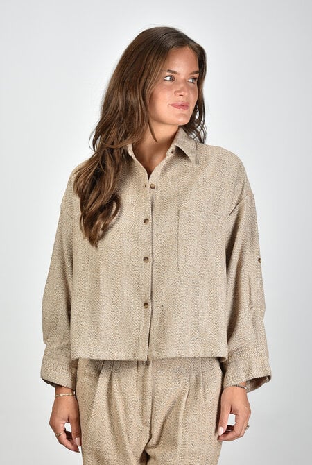 Henry wool jacket Sand